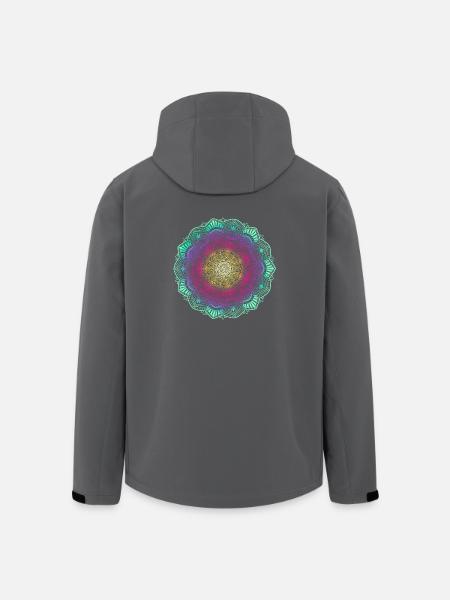 Mandala - Veste softshell homme en polyester recyclé Stanley/Stella - noir