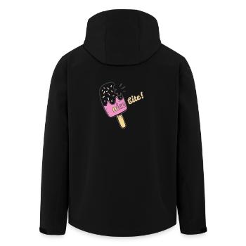 Nice Ice Cream Summer Sun Holiday Gift - Men’s Recycled Softshell Jacket by Stanley/Stella - black - Back - AI Model Male 185 light (185cm)