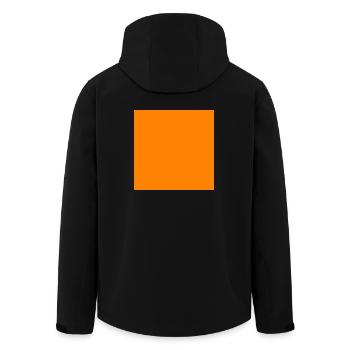 carré orange - Veste softshell homme en polyester recyclé Stanley/Stella - noir - Dos - AI Model Male 185 light (185cm)
