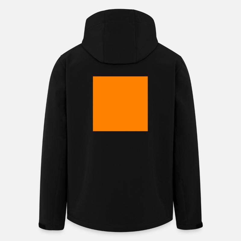 Square orange - Men’s Recycled Softshell Jacket by Stanley/Stella - black