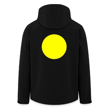 cercle jaune - Veste softshell homme en polyester recyclé Stanley/Stella - noir - Dos - AI Model Male 185 light (185cm)
