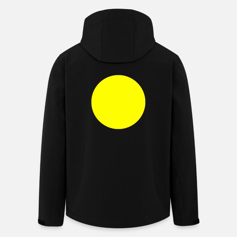 Circle yellow - Men’s Recycled Softshell Jacket by Stanley/Stella - black