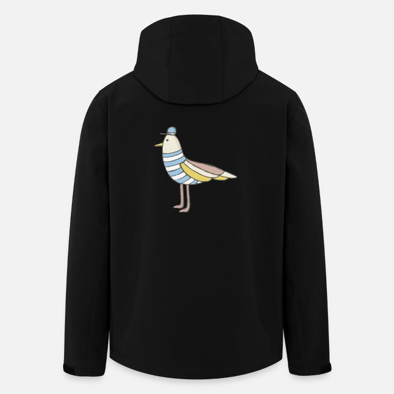 gull - Men’s Recycled Softshell Jacket by Stanley/Stella - black