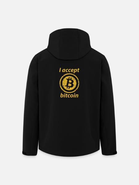 Bitcoin / cryptocurrency / gold / money / gift - Men’s Recycled Softshell Jacket by Stanley/Stella - black