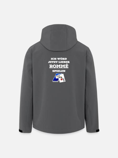 Romme - Rommee - Geschenk - Recycelte Männer Softshell-Jacke von Stanley/Stella - Schwarz