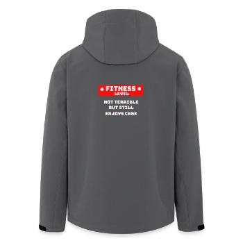 Fitness Work Out Training Trainieren Muskeln - Recycelte Männer Softshell-Jacke von Stanley/Stella - Anthrazit - Hinten - AI Model Male 185 light (185cm)