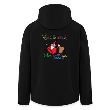 Vous lavé vu ? - Veste softshell homme en polyester recyclé Stanley/Stella - noir - Dos - AI Model Male 185 light (185cm)