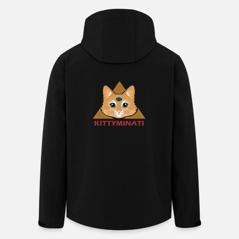 Kittyminati - Recycelte Männer Softshell-Jacke von Stanley/Stella - Schwarz
