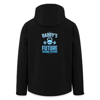 Daddys - Men’s Recycled Softshell Jacket by Stanley/Stella - black - Back - AI Model Male 185 light (185cm)