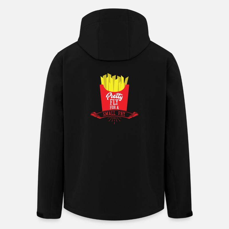 French fries pretty fly - Men’s Recycled Softshell Jacket by Stanley/Stella - black