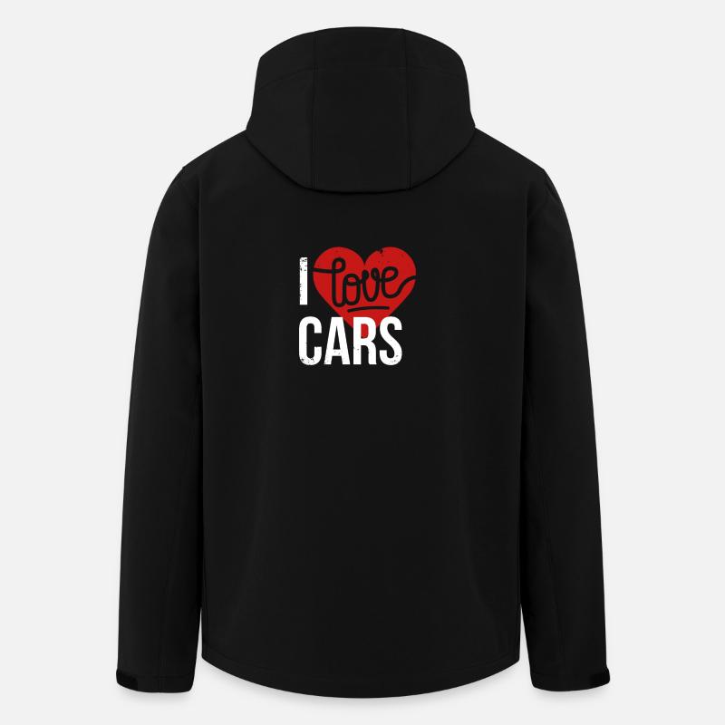 I love Cars - Recycelte Männer Softshell-Jacke von Stanley/Stella - Schwarz