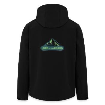Snowboard hobby gift snowboarder pente de montagne - Veste softshell homme en polyester recyclé Stanley/Stella - noir - Dos - AI Model Male 185 light (185cm)