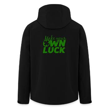 Saint Patrick's Day Irland Irisch Glück Geschenk - Recycelte Männer Softshell-Jacke von Stanley/Stella - Schwarz - Hinten - AI Model Male 185 light (185cm)
