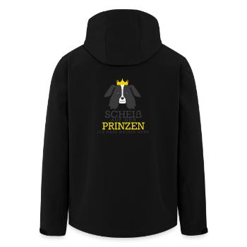Hund Hundeliebhaber Geschenk Vierbeiner Pfote - Recycelte Männer Softshell-Jacke von Stanley/Stella - Schwarz - Hinten - AI Model Male 185 light (185cm)