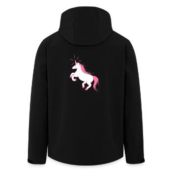 Incroyable Unicorn - La dernière licorne - Veste softshell homme en polyester recyclé Stanley/Stella - noir - Dos - AI Model Male 185 light (185cm)