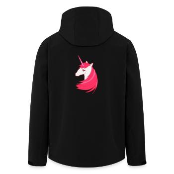 La dernière licorne rouge - Veste softshell homme en polyester recyclé Stanley/Stella - noir - Dos - AI Model Male 185 light (185cm)