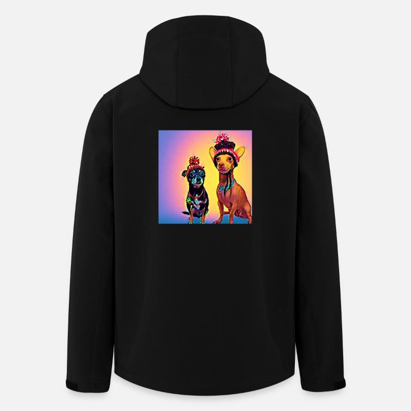 Pop-Art - Recycelte Männer Softshell-Jacke von Stanley/Stella - Schwarz