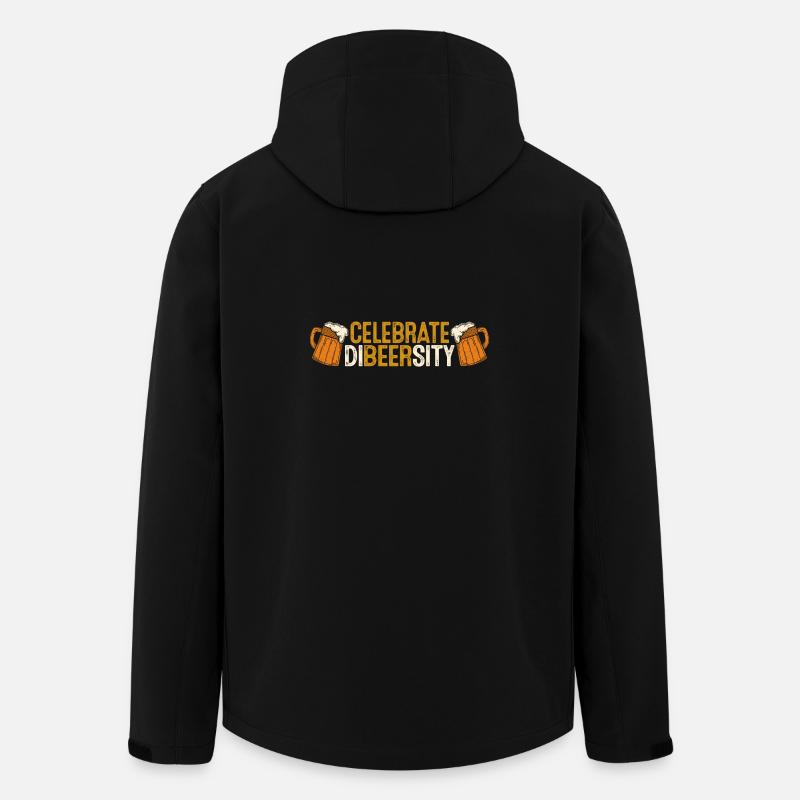souligner la diversité des bières - Veste softshell homme en polyester recyclé Stanley/Stella - noir