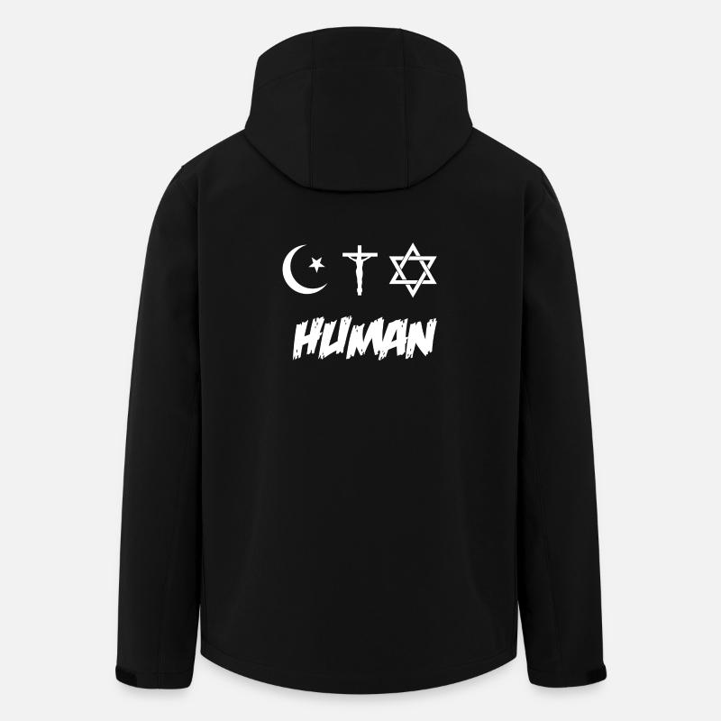 Menschlichkeit - Religion - Recycelte Männer Softshell-Jacke von Stanley/Stella - Schwarz