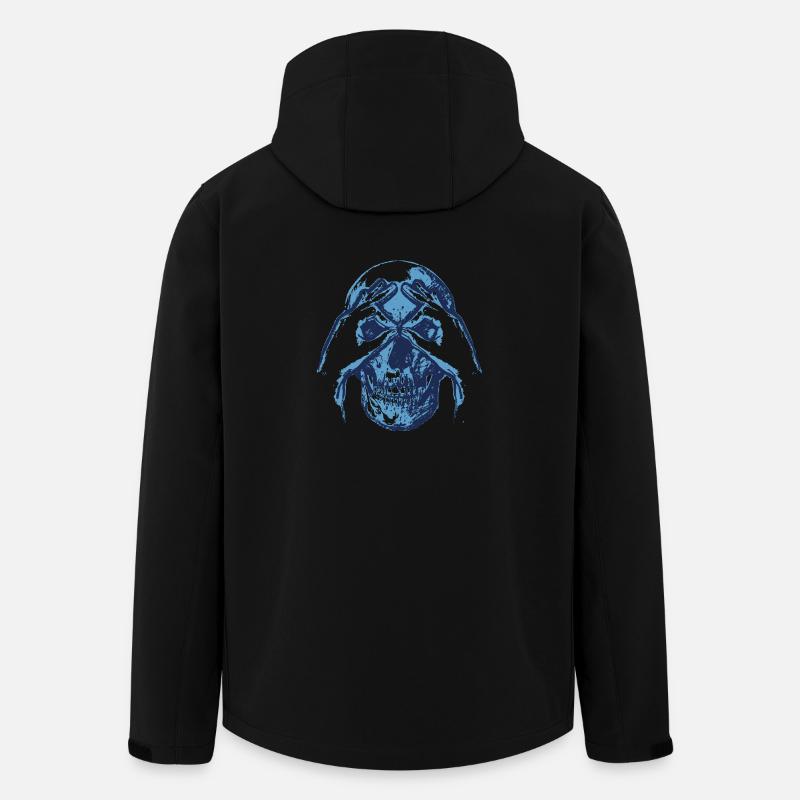 Crâne - Coucou - Cadeau - Veste softshell homme en polyester recyclé Stanley/Stella - noir