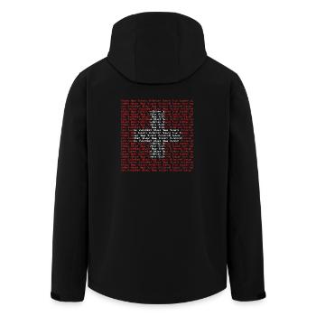 Switzerland Suisse Svizzera Zwitzerland Design - Men’s Recycled Softshell Jacket by Stanley/Stella - black - Back - AI Model Male 185 light (185cm)
