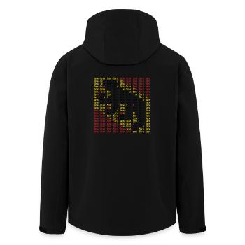 Le blason de Bern - Veste softshell homme en polyester recyclé Stanley/Stella - noir - Dos - AI Model Male 185 light (185cm)