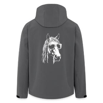 Lunettes de soleil cheval - Veste softshell homme en polyester recyclé Stanley/Stella - charbon - Dos - AI Model Male 185 light (185cm)