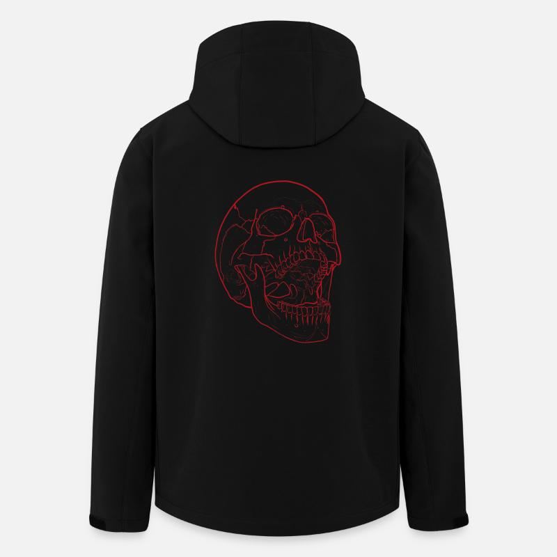 Dumb Scream - Skull in red - Men’s Recycled Softshell Jacket by Stanley/Stella - black