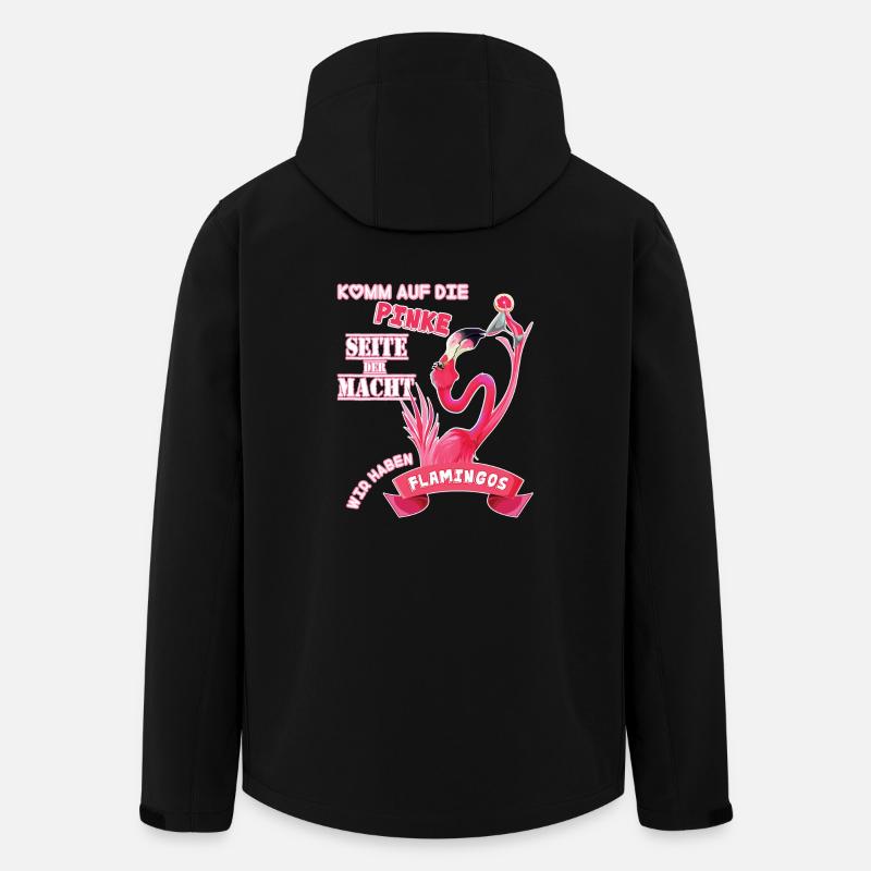 flamant - Veste softshell homme en polyester recyclé Stanley/Stella - noir