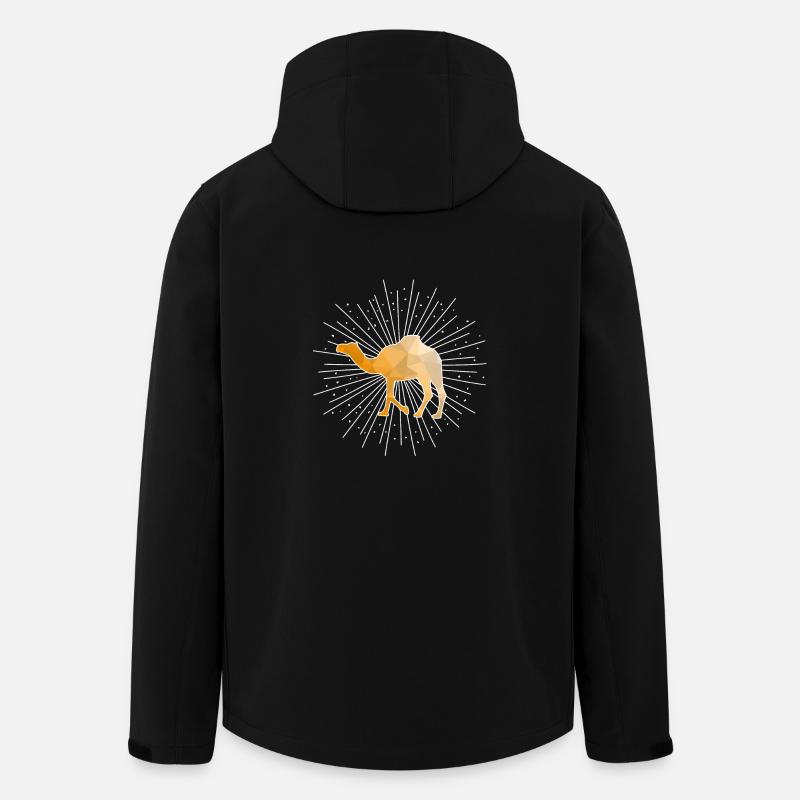 Kamel Dromedar - Recycelte Männer Softshell-Jacke von Stanley/Stella - Schwarz