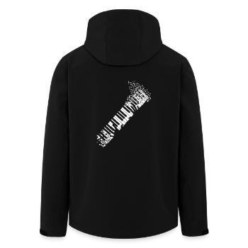 Piano The Keys of Life Shirt - Men’s Recycled Softshell Jacket by Stanley/Stella - black - Back - AI Model Male 185 light (185cm)