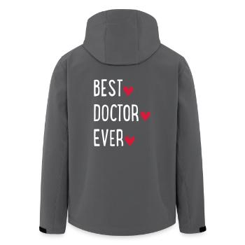 médecin - Veste softshell homme en polyester recyclé Stanley/Stella - noir - Dos - AI Model Male 185 light (185cm)