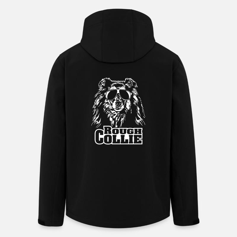 ROUGH COLLIE cool - Recycelte Männer Softshell-Jacke von Stanley/Stella - Schwarz