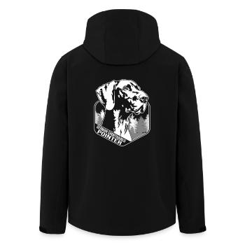 Chien d’arrêt allemand à poil court Wilsigns Chiens de chasse - Veste softshell homme en polyester recyclé Stanley/Stella - noir - Dos - AI Model Male 185 light (185cm)