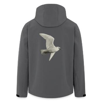 Oiseau - Veste softshell homme en polyester recyclé Stanley/Stella - charbon - Dos - AI Model Male 185 light (185cm)