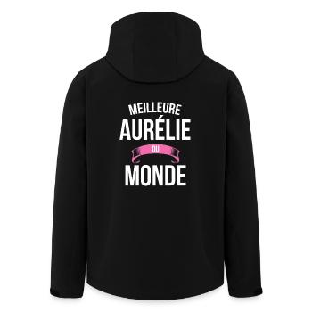 Meilleure Aurélie du monde femme - Veste softshell homme en polyester recyclé Stanley/Stella - noir - Dos - AI Model Male 185 light (185cm)