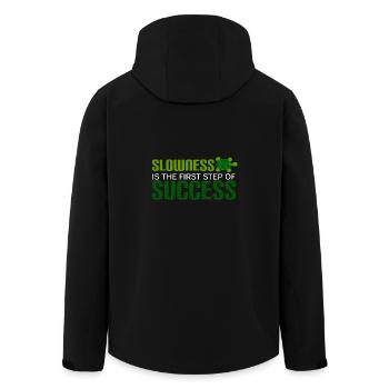 Schildkröte Reptilien Meerestier turtle tortuga ne - Recycelte Männer Softshell-Jacke von Stanley/Stella - Schwarz - Hinten - AI Model Male 185 light (185cm)