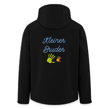 Kleiner Bruder T-Shirt - Recycelte Männer Softshell-Jacke von Stanley/Stella - Schwarz - Hinten - AI Model Male 185 light (185cm)