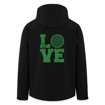 Golf Caddy Golfplatz Putter Birdie Geschenk Tee - Recycelte Männer Softshell-Jacke von Stanley/Stella - Schwarz - Hinten - AI Model Male 185 light (185cm)