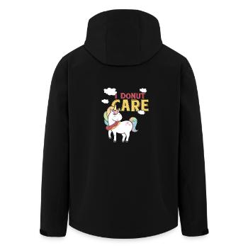 Donut licorne poney arc en ciel cadeau - Veste softshell homme en polyester recyclé Stanley/Stella - noir - Dos - AI Model Male 185 light (185cm)