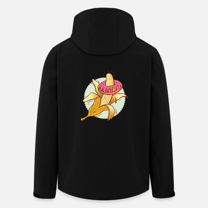 Banana Donut - Veste softshell homme en polyester recyclé Stanley/Stella - noir