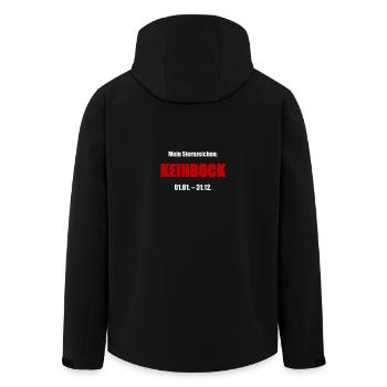 Mein Sternzeichen Keinbock - Recycelte Männer Softshell-Jacke von Stanley/Stella - Schwarz - Hinten - AI Model Male 185 light (185cm)