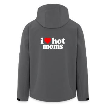 I love hot moms - Recycelte Männer Softshell-Jacke von Stanley/Stella - Schwarz - Hinten - AI Model Male 185 light (185cm)