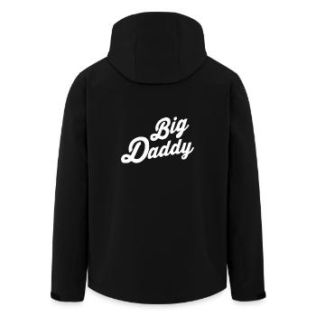 Big daddy - Men’s Recycled Softshell Jacket by Stanley/Stella - black - Back - AI Model Male 185 light (185cm)