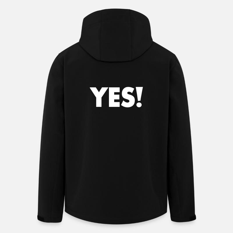 Yes - Recycelte Männer Softshell-Jacke von Stanley/Stella - Schwarz