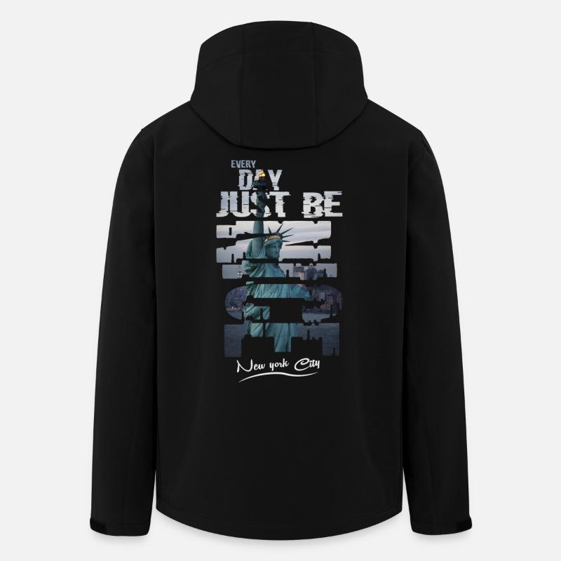 New York City - Recycelte Männer Softshell-Jacke von Stanley/Stella - Schwarz