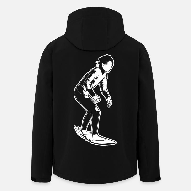 Fille surfeuse - Veste softshell homme en polyester recyclé Stanley/Stella - noir