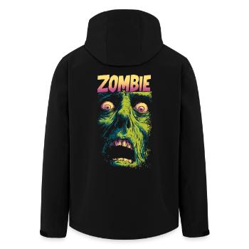 Zombie - Men’s Recycled Softshell Jacket by Stanley/Stella - black - Back - AI Model Male 185 light (185cm)