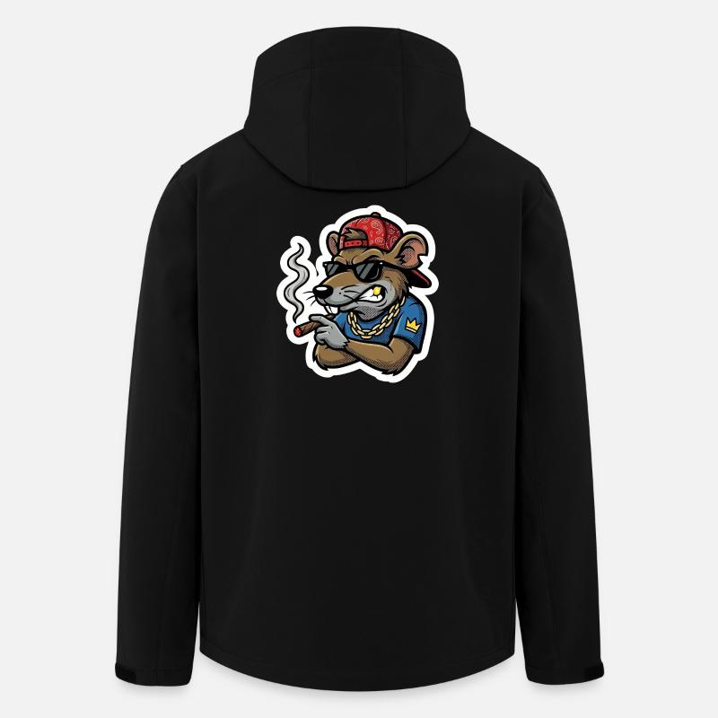 Rattenboss Zigarre - Recycelte Männer Softshell-Jacke von Stanley/Stella - Schwarz