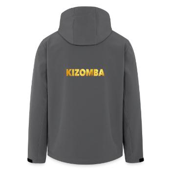GOLD Kizomba - Kizomba Danse shirt - Veste softshell homme en polyester recyclé Stanley/Stella - noir - Dos - AI Model Male 185 light (185cm)